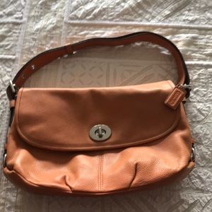 Leather Coach handbag